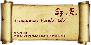 Szappanos Renátó névjegykártya